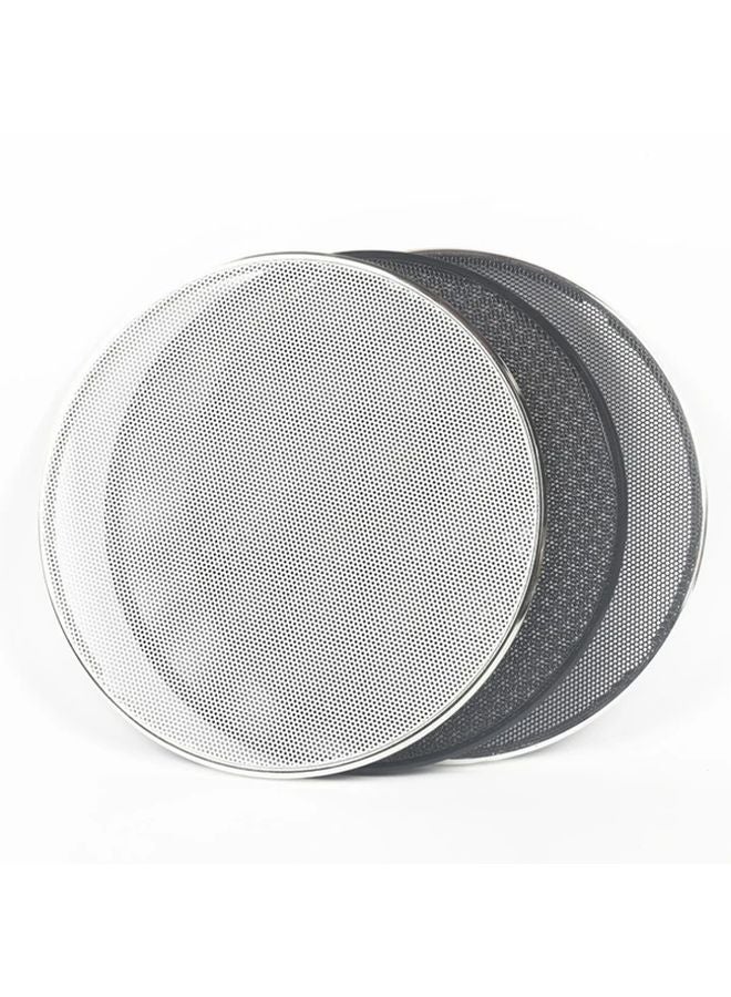10 Inch Silver Ring Black Mesh Iron Speaker Cover Durable Car Subwoofer Grille - Image 5